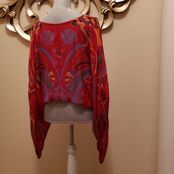 free people - Red and Blue Top - Picture 3 of 5